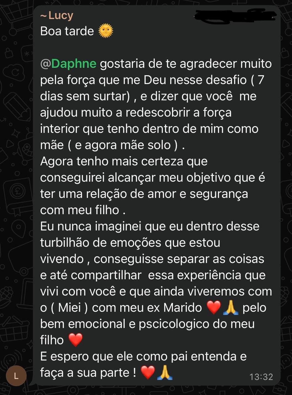 Depoimento de mãe