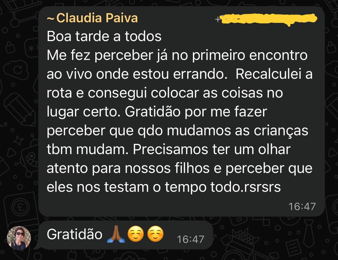 Depoimento de mãe